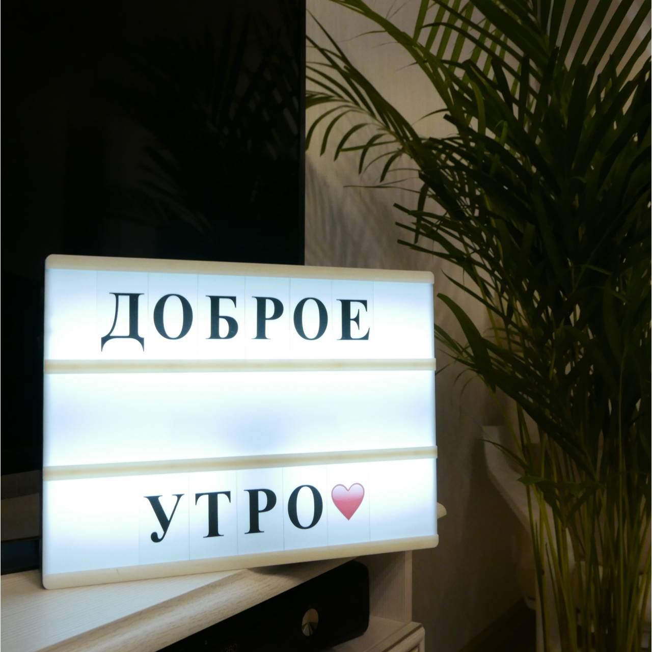 Светильник LightBox A4 с русскими буквами