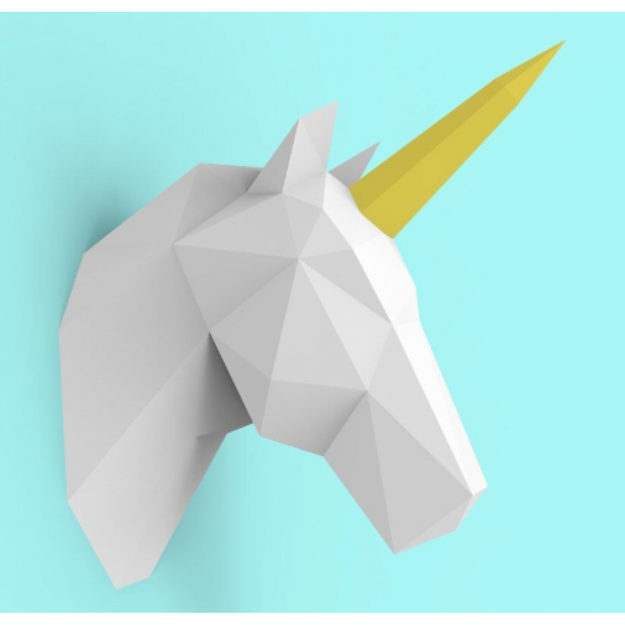 3Д фигура из бумаги "Единорог"