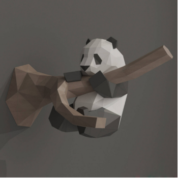 3Д фигура из бумаги "Панда"