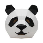 3Д маска из бумаги "Панда"