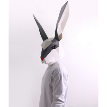 3Д маска из бумаги "Заяц"