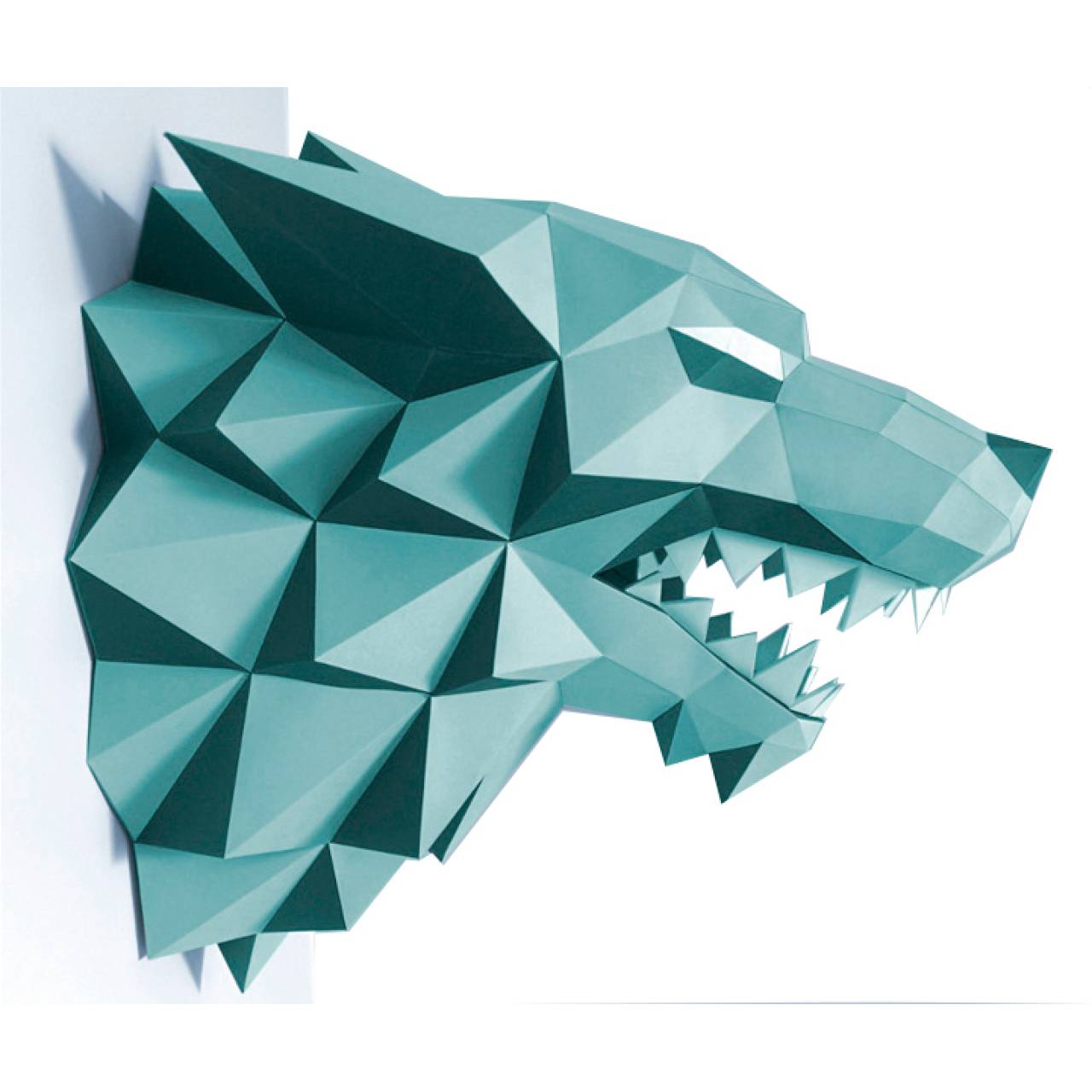 3Д фигура из бумаги "Волк"